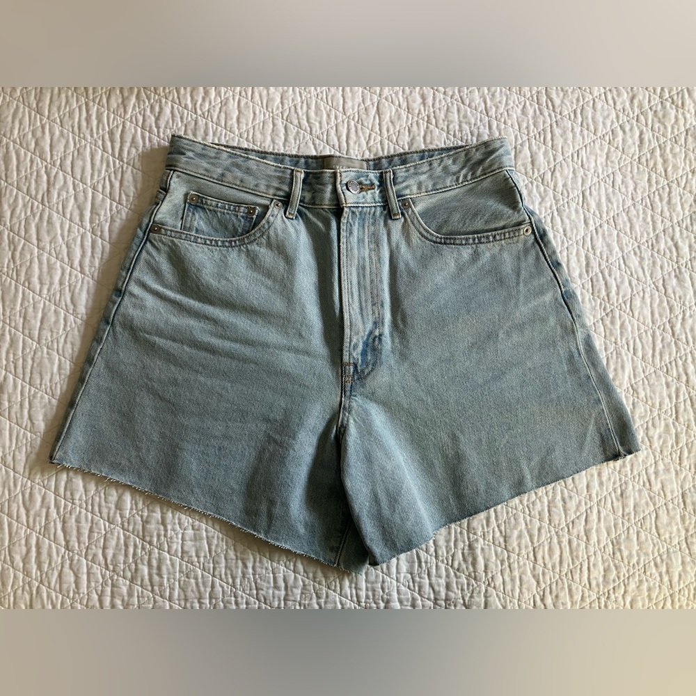 Everlane The A Line Denim Short Organic Cotton